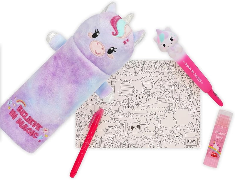 LEGAMI Super Soft Unikornis Tolltartó Puha Poliszter Színezővel - Unicorn