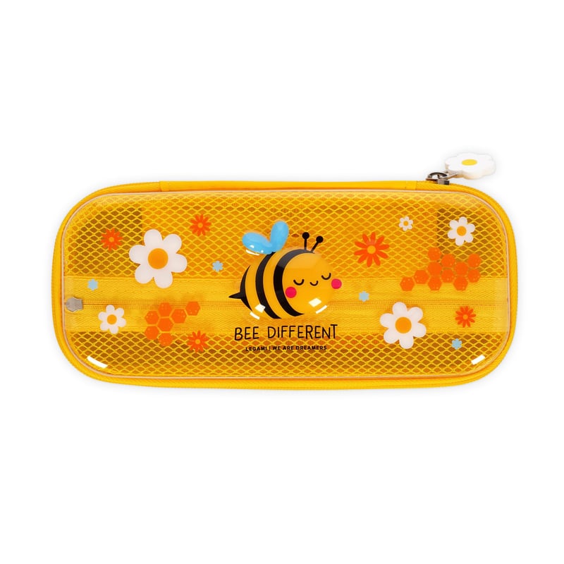 Peračník LEGAMI Wonderwow Včielka, 2 priehradky, vnútorné sieťované vrecko, zapínanie na zips, 23 x 11 x 5 cm
