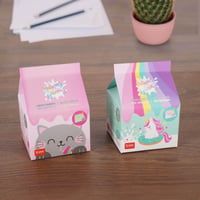 Bloc de notițe detașabile Legami Yummy Yummy Unicorn – 250 de file roz, hârtie certificată FSC, 7x10x7 cm 3