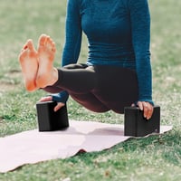 Legendwerk Yoga blokk 2 ks čierny - Protišmyková jógová tehla z EVA peny, dvojité balenie — poškodená jógová tehla (stav: viď 2. obrázok) 5