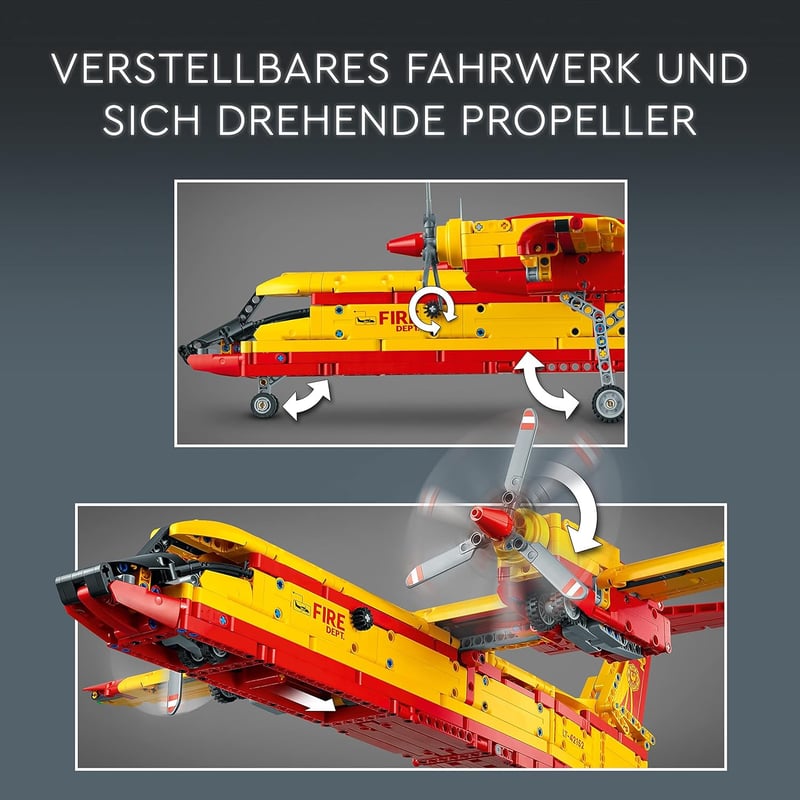 LEGO 42152 Technic Tűzoltórepülő - 1134 darabos építőjáték 10+ éves gyerekeknek, kreatív szobadísz és ajándékötlet
