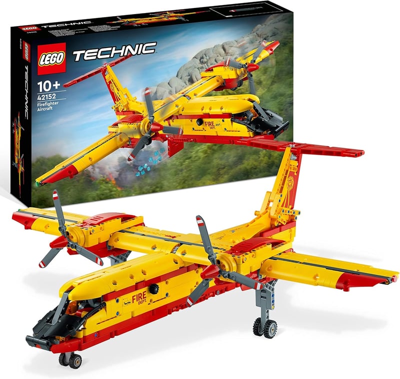 LEGO 42152 Technic Tűzoltórepülő - 1134 darabos építőjáték 10+ éves gyerekeknek, kreatív szobadísz és ajándékötlet