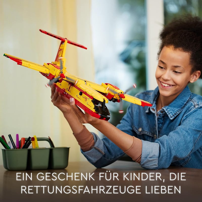 LEGO 42152 Technic Tűzoltórepülő - 1134 darabos építőjáték 10+ éves gyerekeknek, kreatív szobadísz és ajándékötlet