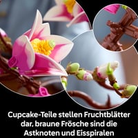 LEGO Botanicals Magnóliové konáre 11510 – Kvetinová dekoratívna stavebnica pre dospelých – 5 umelých kvetov na skrášlenie obývačky alebo spálne – Kreatívne 6