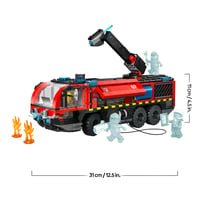 LEGO City 60499 Letiskové hasičské auto – stavebnica so 4 hasičskými minifigúrkami, pre chlapcov a dievčatá od 7 rokov 8