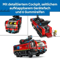 LEGO City 60499 Letiskové hasičské auto – stavebnica so 4 hasičskými minifigúrkami, pre chlapcov a dievčatá od 7 rokov 3