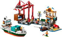 LEGO City Kikötő Teherhajóval - Építőjáték 8+ Gyerekeknek, 1226 Elemmel, Konténerdaruval, Hajóval és 8 Minifigurával, 60422 10