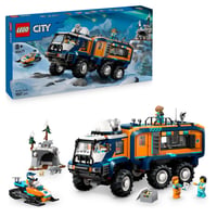 LEGO City Camion de Laborator Arctic 60471 - Vehicul de Explorare cu Direcție și Suspensie, Snowmobil, 5 Minifigurine și 3 Lupi 1