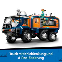 LEGO City Camion de Laborator Arctic 60471 - Vehicul de Explorare cu Direcție și Suspensie, Snowmobil, 5 Minifigurine și 3 Lupi 3