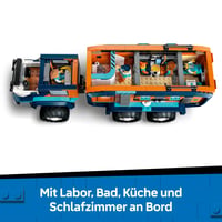 LEGO City Camion de Laborator Arctic 60471 - Vehicul de Explorare cu Direcție și Suspensie, Snowmobil, 5 Minifigurine și 3 Lupi 4