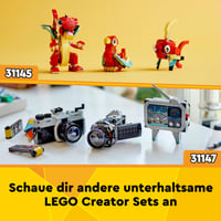 LEGO Creator 3 v 1 Plošinové nákladné auto s helikoptérou 31146 – Stavebnica prestaviteľná na lietadlo a cisternu, Hot Rod a SUV, pre deti od 7 rokov 7