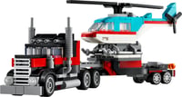 LEGO Creator 3 v 1 Plošinové nákladné auto s helikoptérou 31146 – Stavebnica prestaviteľná na lietadlo a cisternu, Hot Rod a SUV, pre deti od 7 rokov 10