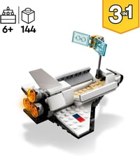 LEGO Creator 3 az 1-ben Űrsikló Építőjáték - Átalakítható Űrhajó Készlet Gyerekeknek 6+ Éves Kortól, 144 db-os Kreatív Ajándék

AI: I've cre 2