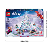 LEGO Disney Adventný kalendár Ľadové kráľovstvo 2025 (43273) – 24 vianočných prekvapení s minibábikami Anny a Elsy a figúrkami zvieratiek, princeznovská hračka pre dievčatá 8