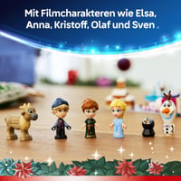 LEGO Disney Adventný kalendár Ľadové kráľovstvo 2025 (43273) – 24 vianočných prekvapení s minibábikami Anny a Elsy a figúrkami zvieratiek, princeznovská hračka pre dievčatá 6