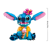 LEGO Disney Stitch 43249 építőjáték figura fagylalttölcsérrel és dekoratív virággal - Lilo és Stitch rajongóknak, gyerekeknek 9 éves kortól 8
