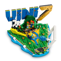 LEGO Editions Vini Jr. Futbalové highlighty 43027 – 3D stavebnica pre deti, futbalová dekorácia so zberateľskou minifigúrkou, darček od 10 rokov 3