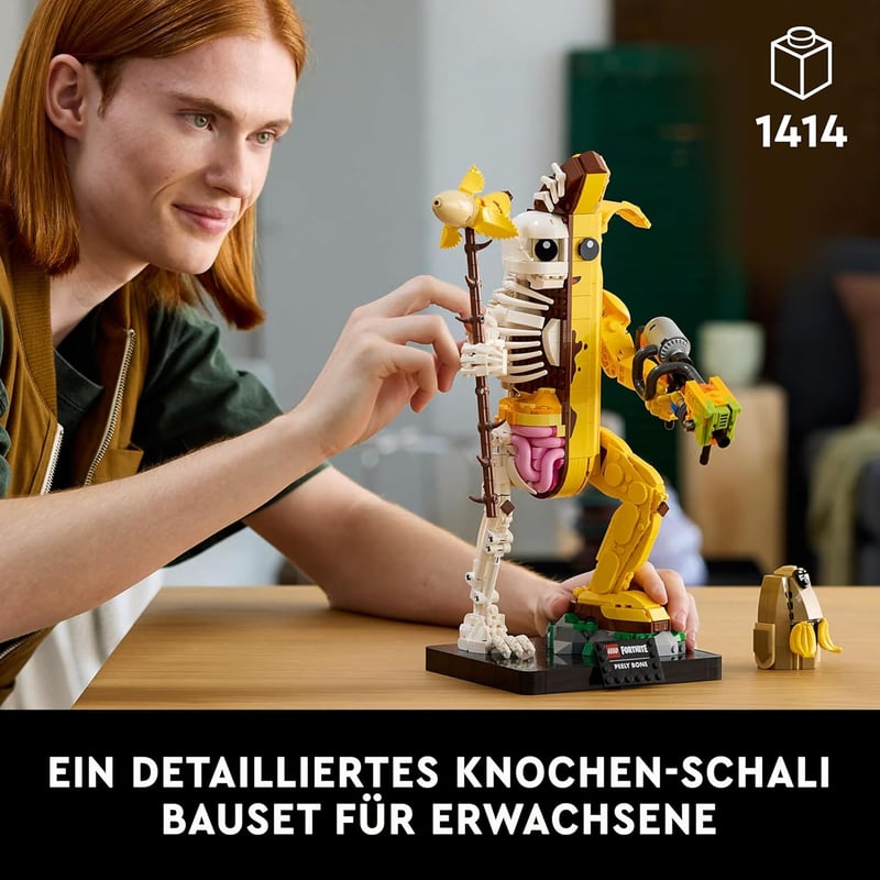 LEGO Fortnite Bone Schali Gamer Modellkészlet - 1414 Darabos Építőjáték Felnőtteknek, Játék Dekoráció, Kreatív Hobbi Szett, Gamer Ajándék