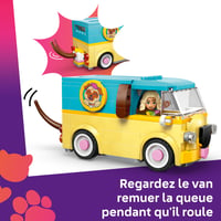 LEGO Friends 42678 Dodávka s doplnkami pre zvieratká – stavebnica, 2 minibábiky, figúrky psa, mačky a žaby, pre dievčatá od 6 rokov 3