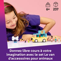 LEGO Friends 42678 Dodávka s doplnkami pre zvieratká – stavebnica, 2 minibábiky, figúrky psa, mačky a žaby, pre dievčatá od 6 rokov 2