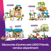 LEGO Friends 42678 Dodávka s doplnkami pre zvieratká – stavebnica, 2 minibábiky, figúrky psa, mačky a žaby, pre dievčatá od 6 rokov 7