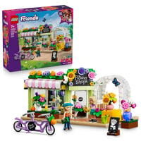 LEGO Friends 42693 Kreatívny obchodík s kvetmi, miniatúrna stavebnica s umelými kvetmi, vázami, kyticami, 2 minifigúrkami a bicyklom, od 7 rokov 1