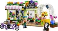 LEGO Friends 42693 Kreatívny obchodík s kvetmi, miniatúrna stavebnica s umelými kvetmi, vázami, kyticami, 2 minifigúrkami a bicyklom, od 7 rokov 10