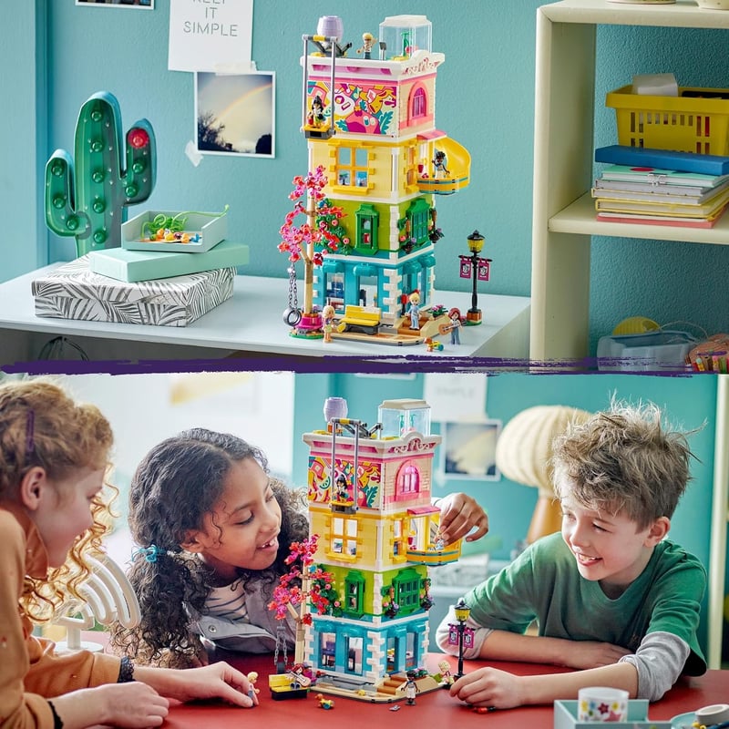 LEGO Friends Heartlake City Közösségi Központ - 5 emeletes kreatív építőjáték 6 minifigurával és kutyával - 9+ éves gyerekeknek - 1513 db - 