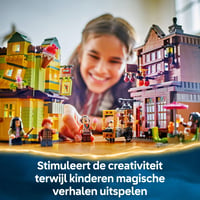 LEGO Harry Potter 76452 Metlobalové potreby a zmrzlináreň Floreana Fortescuea – stavebnica z Šikmej uličky so 6 minifigúrkami, metlou Nimbus 2000, pre deti od 8 rokov 4