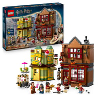 LEGO Harry Potter 76452 Metlobalové potreby a zmrzlináreň Floreana Fortescuea – stavebnica z Šikmej uličky so 6 minifigúrkami, metlou Nimbus 2000, pre deti od 8 rokov 1