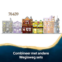 LEGO Harry Potter 76452 Metlobalové potreby a zmrzlináreň Floreana Fortescuea – stavebnica z Šikmej uličky so 6 minifigúrkami, metlou Nimbus 2000, pre deti od 8 rokov 6