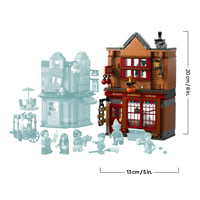 LEGO Harry Potter 76452 Metlobalové potreby a zmrzlináreň Floreana Fortescuea – stavebnica z Šikmej uličky so 6 minifigúrkami, metlou Nimbus 2000, pre deti od 8 rokov 8