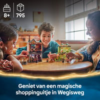 LEGO Harry Potter 76452 Metlobalové potreby a zmrzlináreň Floreana Fortescuea – stavebnica z Šikmej uličky so 6 minifigúrkami, metlou Nimbus 2000, pre deti od 8 rokov 2