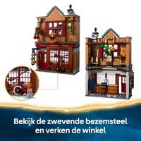LEGO Harry Potter 76452 Metlobalové potreby a zmrzlináreň Floreana Fortescuea – stavebnica z Šikmej uličky so 6 minifigúrkami, metlou Nimbus 2000, pre deti od 8 rokov 5