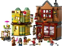 LEGO Harry Potter 76452 Metlobalové potreby a zmrzlináreň Floreana Fortescuea – stavebnica z Šikmej uličky so 6 minifigúrkami, metlou Nimbus 2000, pre deti od 8 rokov 10