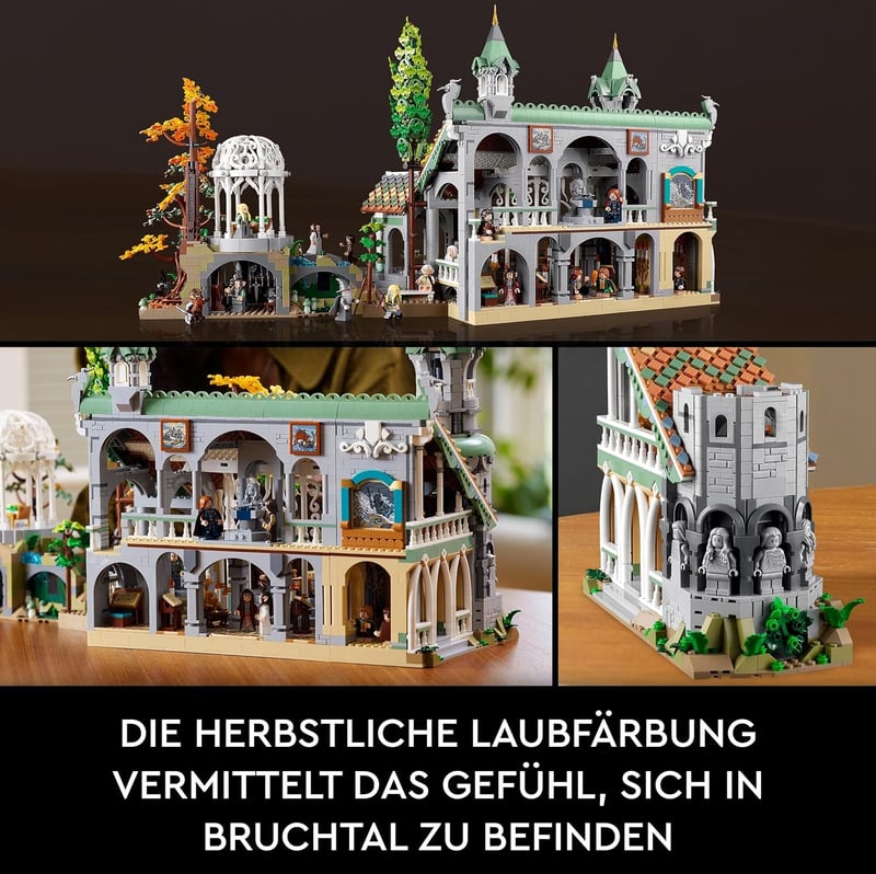 LEGO Icons A Gyűrűk Ura: Völgyzugoly - Felnőtt Építőjáték 6167 Elemmel, 15 Minifigurával, Gandalf, Legolas, Aragorn és Frodó Figurákkal - 10