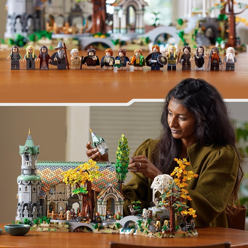 LEGO Icons A Gyűrűk Ura: Völgyzugoly - Felnőtt Építőjáték 6167 Elemmel, 15 Minifigurával, Gandalf, Legolas, Aragorn és Frodó Figurákkal - 10