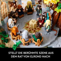LEGO Icons A Gyűrűk Ura: Völgyzugoly - Felnőtt Építőjáték 6167 Elemmel, 15 Minifigurával, Gandalf, Legolas, Aragorn és Frodó Figurákkal - 10 5