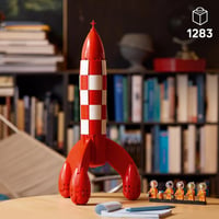 LEGO Ideas 21367 Tintinova mesačná raketa – Model vesmírnej lode pre dospelých, s 5 minifigúrkami a figúrkou psa Filuta, výstavná stavebnica 3