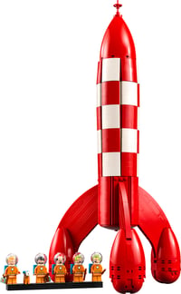 LEGO Ideas 21367 Tintinova mesačná raketa – Model vesmírnej lode pre dospelých, s 5 minifigúrkami a figúrkou psa Filuta, výstavná stavebnica 2