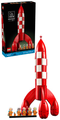 LEGO Ideas 21367 Tintinova mesačná raketa – Model vesmírnej lode pre dospelých, s 5 minifigúrkami a figúrkou psa Filuta, výstavná stavebnica 1