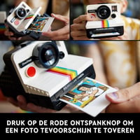 LEGO Ideas Fotoaparát Polaroid OneStep SX-70 Stavebnica pre dospelých – Zberateľský vintage model pre fanúšikov fotografie, 21345 4
