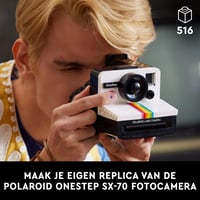 LEGO Ideas Fotoaparát Polaroid OneStep SX-70 Stavebnica pre dospelých – Zberateľský vintage model pre fanúšikov fotografie, 21345 2