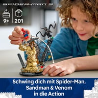 LEGO Marvel 76334 Veľký stret: Spider-Man vs. Sandman – Stavebnica s minifigúrkami Spider-Mana, Venoma a Sandmana – Od 9 rokov 2