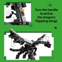 LEGO Minecraft Figúrka Draka z Endu 21595 – S pohyblivými krídlami a podstavcom s portálom, interaktívna stavebnica pre deti od 10 rokov 5