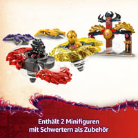 LEGO NINJAGO 71826 Dračí Spinjitzu bojový balíček s 2 minifigúrkami – Ninja hračka so spinnerom pre chlapcov a dievčatá od 6 rokov – Draky hore 4