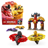 LEGO NINJAGO 71826 Dračí Spinjitzu bojový balíček s 2 minifigúrkami – Ninja hračka so spinnerom pre chlapcov a dievčatá od 6 rokov – Draky hore 1