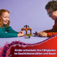 LEGO NINJAGO 71826 Dračí Spinjitzu bojový balíček s 2 minifigúrkami – Ninja hračka so spinnerom pre chlapcov a dievčatá od 6 rokov – Draky hore 5