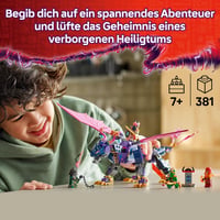 LEGO NINJAGO 71842 Dragonul Maestru Rontu - Figurină dragon articulată cu lansatoare, 4 minifigurine (Lloyd, Sora și Wyldfyre) - Jucărie ninja pentru copii de 7+ ani 2