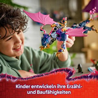 LEGO NINJAGO 71842 Dragonul Maestru Rontu - Figurină dragon articulată cu lansatoare, 4 minifigurine (Lloyd, Sora și Wyldfyre) - Jucărie ninja pentru copii de 7+ ani 4